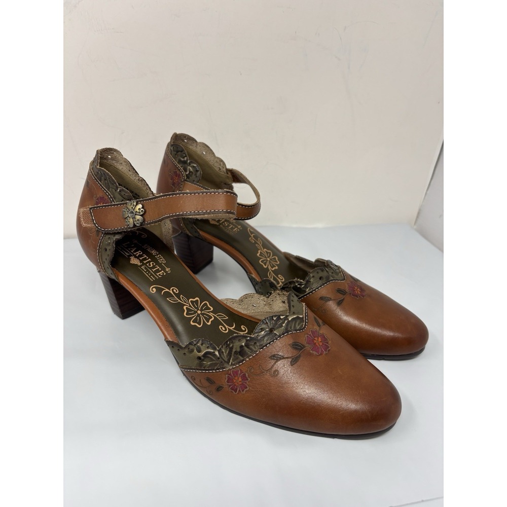 Spring Step Floral Lace Sayyes L'Artiste Aurelia Mary Jane Pump Size 42